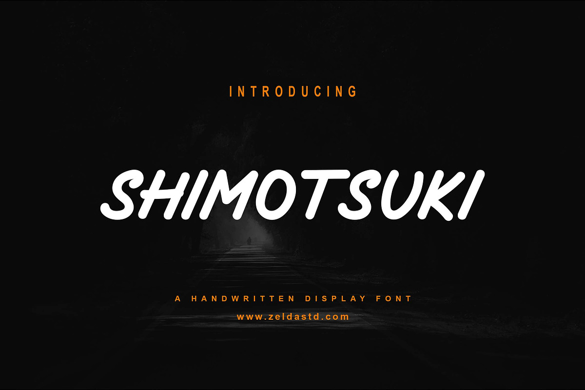 Shimotsuki Font, a Script Font by Zelda Graphic (Photo 1 of 6)