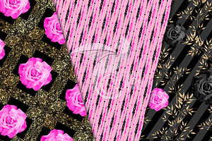 Chic Roses Digital Paper