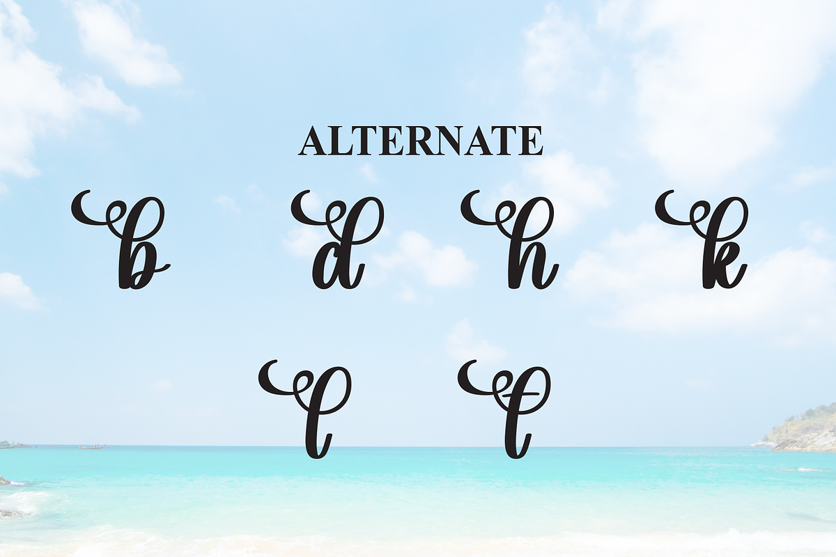 Beach Summer | Script Font, a Handwritten Font by Scratchones (Photo 8 of 9)