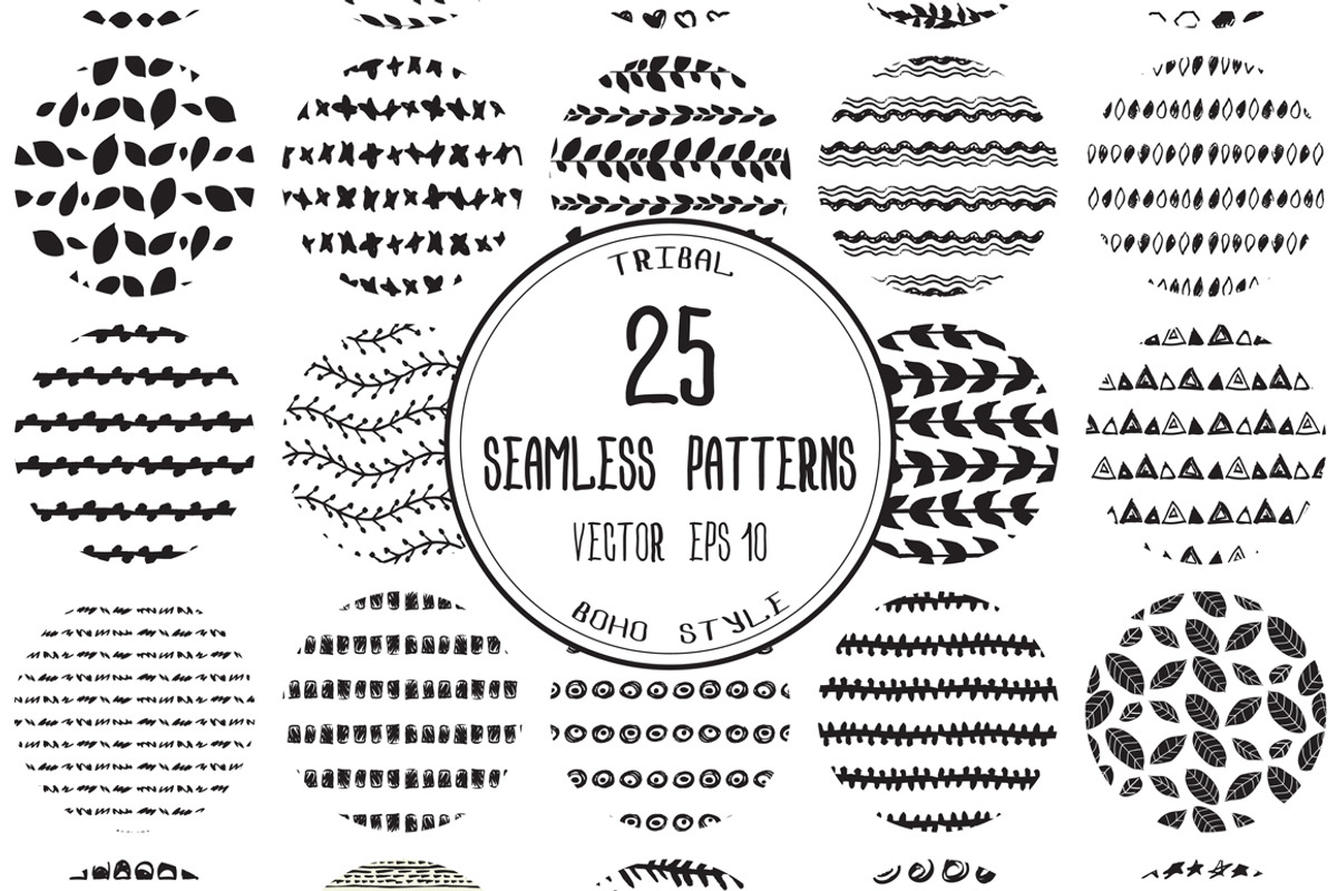 Set of 25 seamless patterns, a Pattern Graphic by SomStock (Photo 1 of 6)