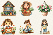 Gardening Girl Sublimation Bundle, an Illustration by OK Design (Thumbnail 5 of 5)