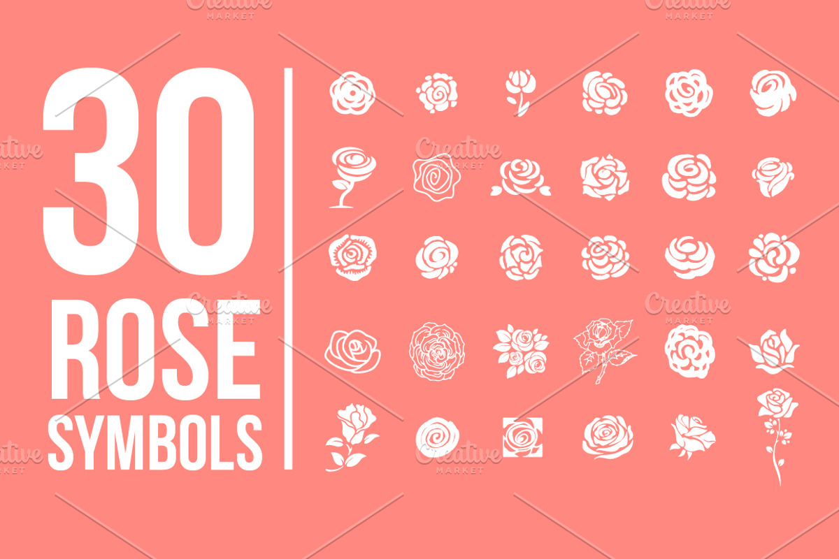 Pack of 77 decorative flower symbols, an Icon by Artha Design Studio (Photo 3 of 4)