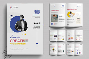 Corporate Annual Report Layout, a Brochure Template by MightyDesign