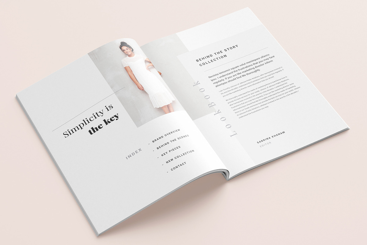 Magazine Lookbook Template, Canva, a Brochure Template by DesVert (Photo 2 of 10)