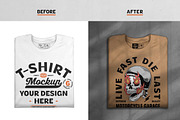 T-Shirt Mockup Bundle, a Shirt Mockup by cd-design.co (Thumbnail 4 of 7)