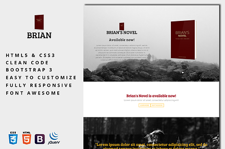 Brian - E-Book Landing Page