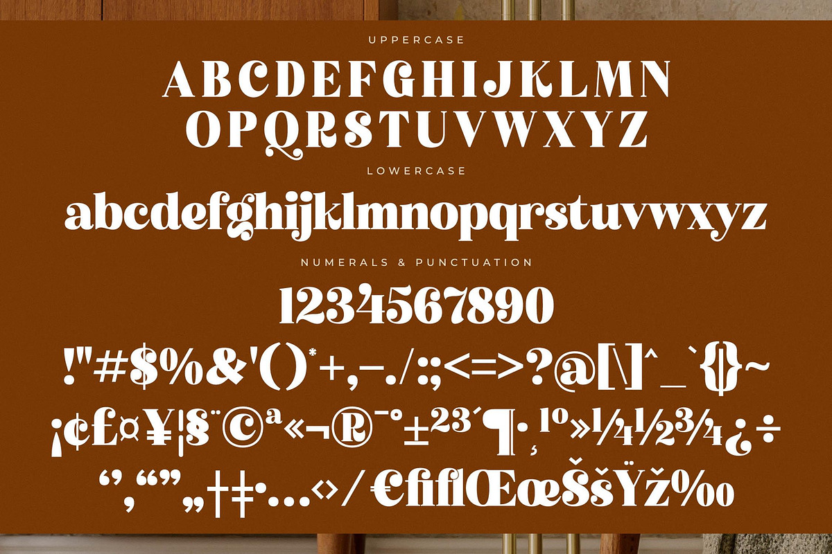 Atlantis Famingo Retro Serif Font, a Serif Font by Letterena Studios (Photo 13 of 15)