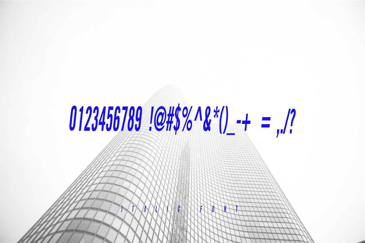 DIGITAL WAVE - ITALIC CAPS FONT preview 5