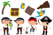 Ahoy, Very Cute Pirates!, an Illustration by Digibonbons (Thumbnail 2 of 2)
