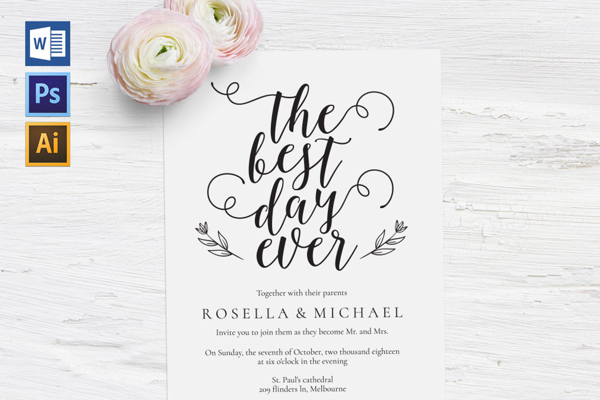 Invitation Template SHR441, an Invitation Template by Shafura_Wedding (Photo 1 of 5)