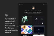 Dribbble feed portfolio website, a HTML Template by Omnify (Thumbnail 2 of 4)