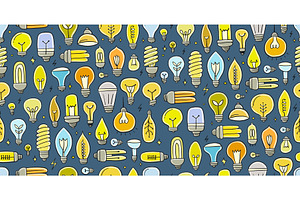 Light bulbs collection. Ecology