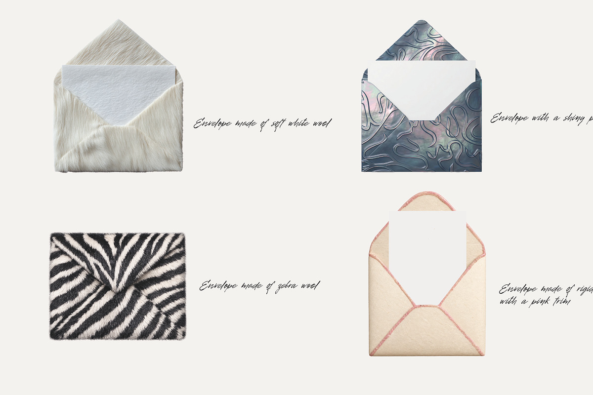 AI-Generated 3D Envelope Collection, a Decorative Illustration by Polina Design (Photo 5 of 5)