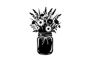 Wildflower Mason Jar SVG Bundle, an Illustration by Designs_River (Thumbnail 6 of 31)