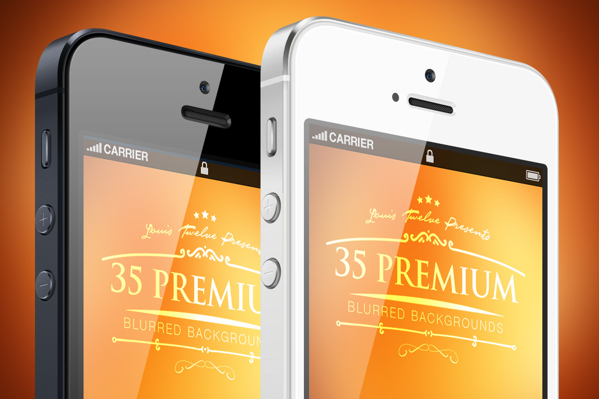 35 Premium Blurred Backgrounds V1, an iPhone Mockup by Louis Twelve (Photo 1 of 5)
