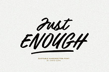 Just Enough - Quotable Font