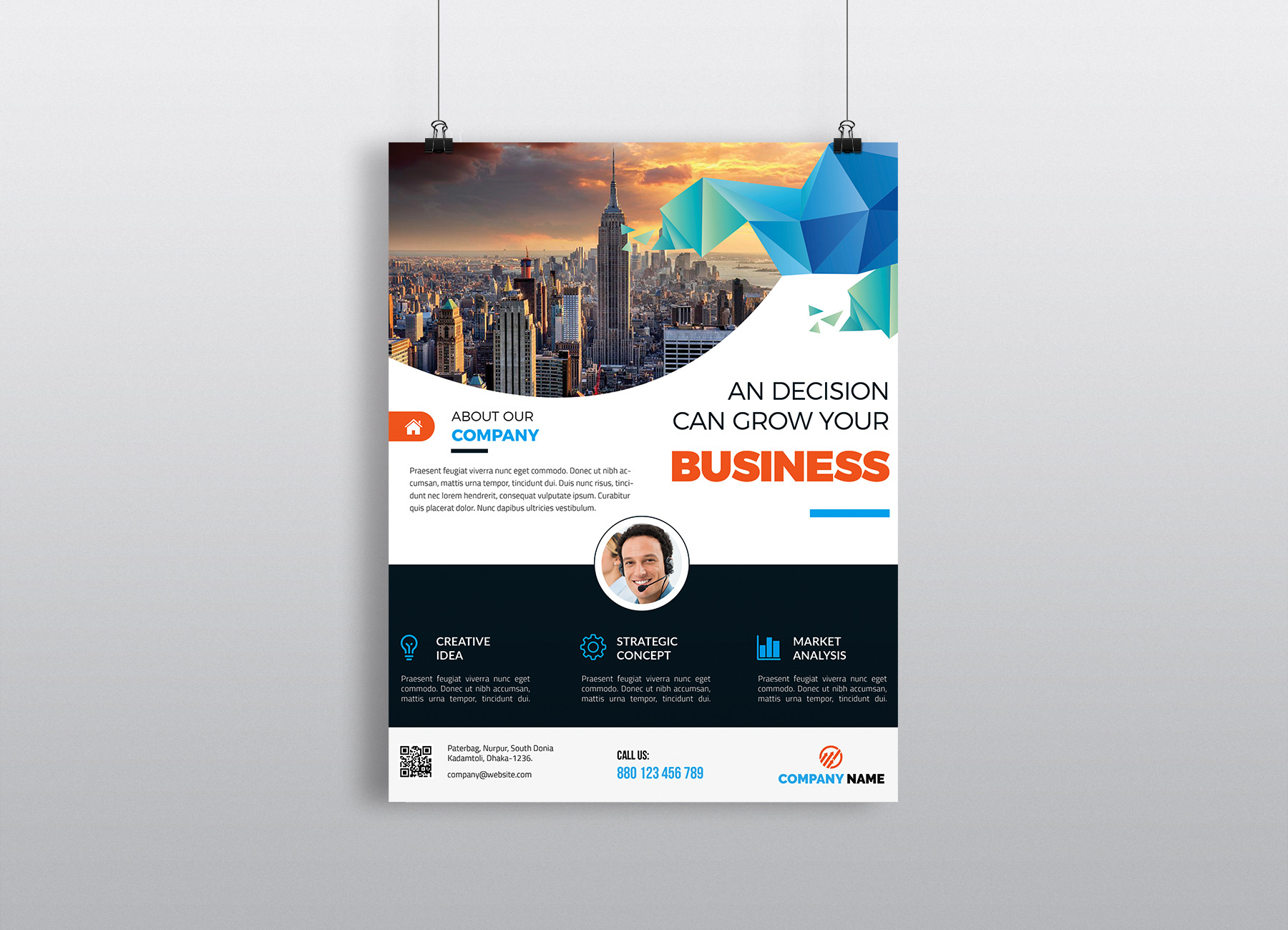 Business Flyer Template, A Flyer Template By Imagine Design Studio