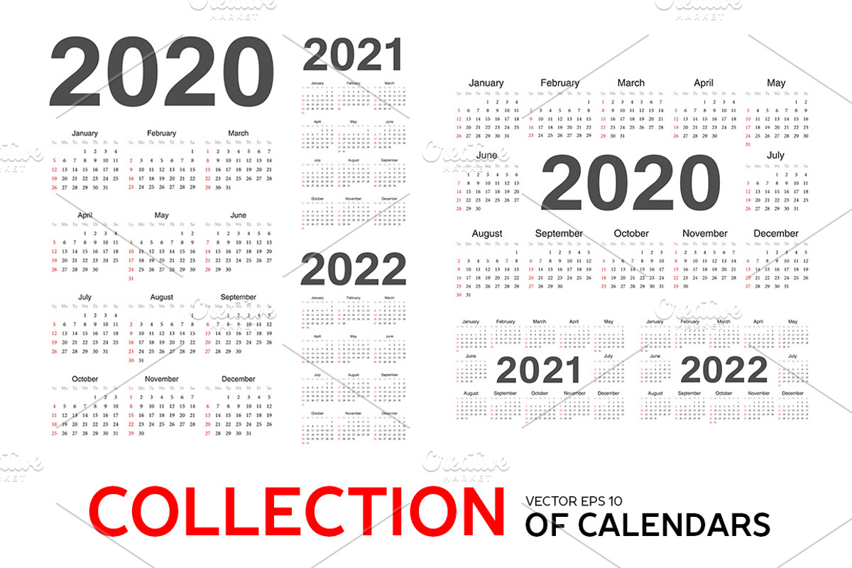 Collection of calendars 2020-2022, a Work Illustration by Julvil (Photo 1 of 3)