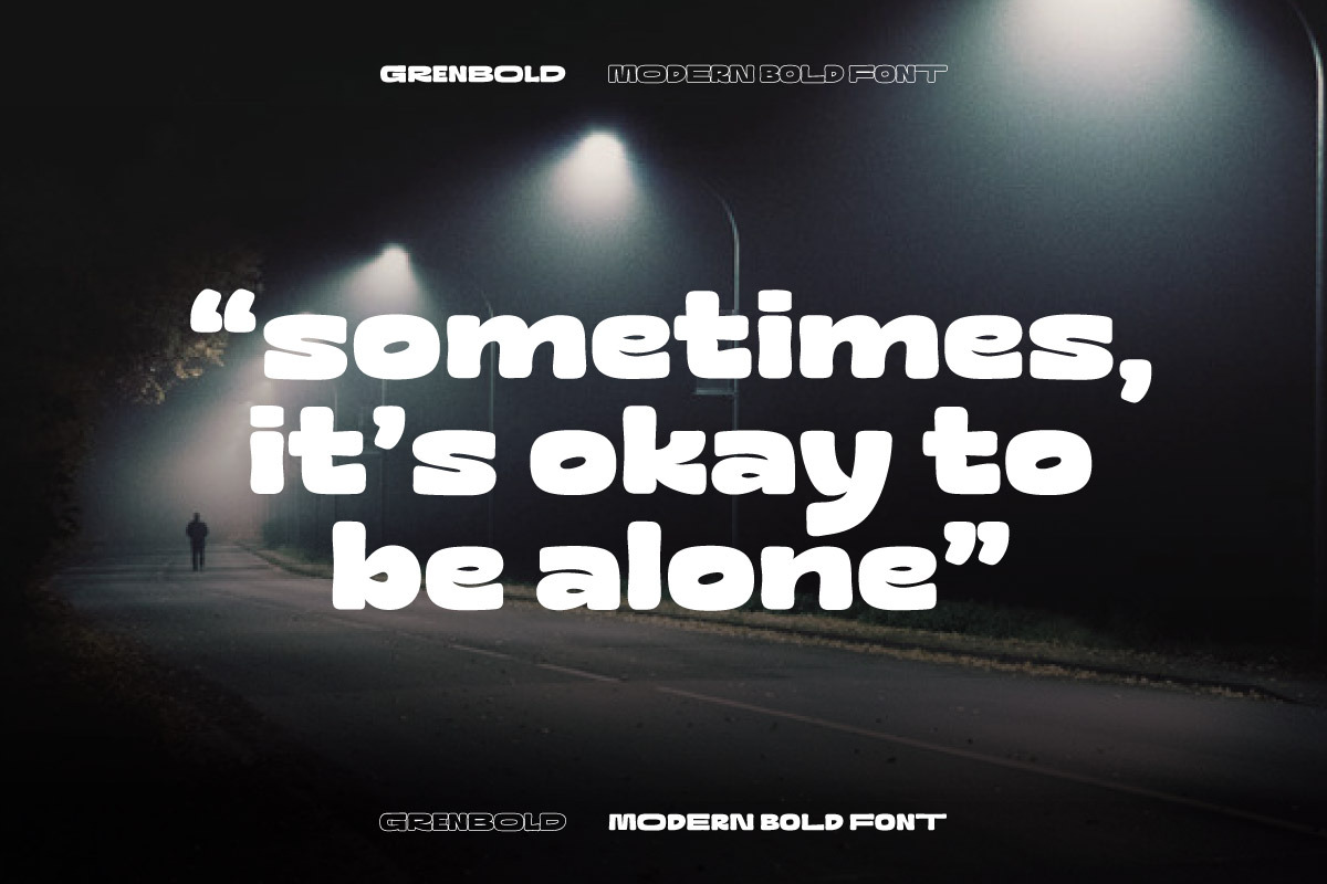 Grenbold - Modern Bold Font, a Sans Serif Font by trabaskriya (Photo 4 of 9)
