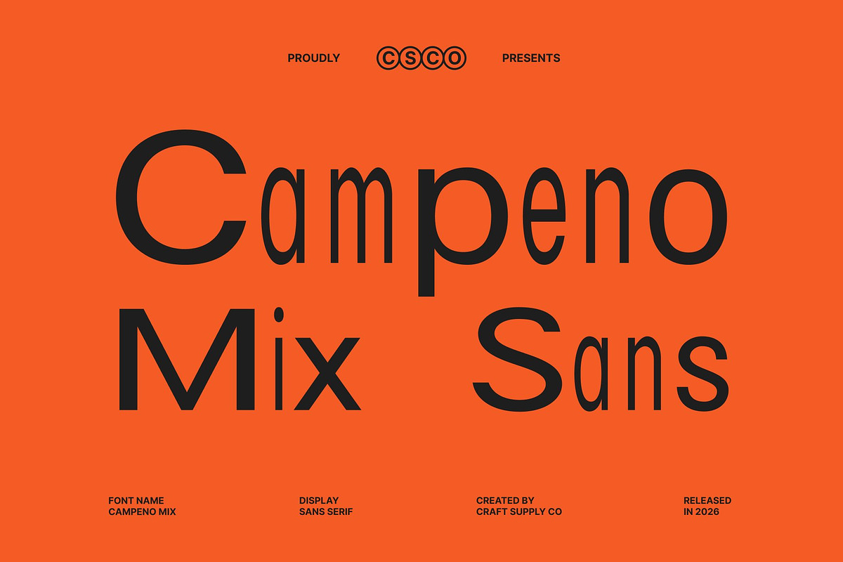 Campeno Mix, a Sans Serif Font by Craft Supply Co. (Photo 1 of 8)