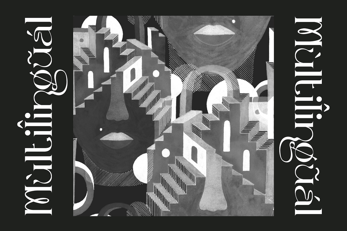 Dellucion, a Serif Font by Burntilldead (Photo 9 of 13)