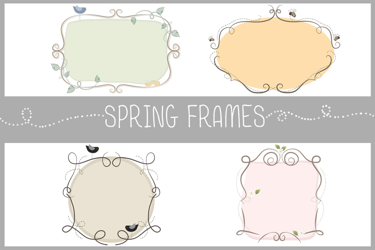 Spring Frames, a Graphic by Blue Sky Design (Photo 1 of 2)