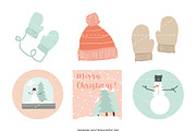 Winter pattern set, a Pattern Graphic by Superkitina (Thumbnail 2 of 2)