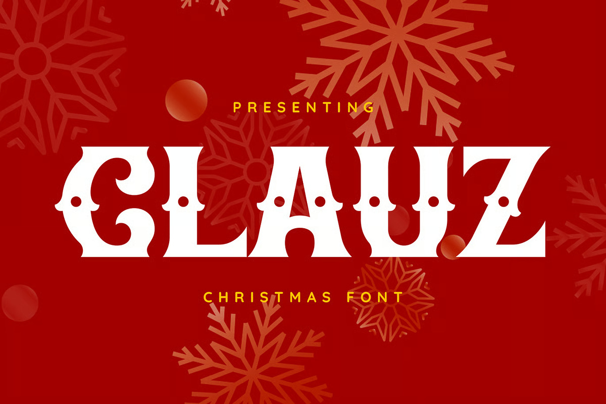Clauz Font, a Sans Serif Font by Runsell Studio (Photo 1 of 4)