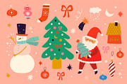 Cute Christmas collection, a Seasonal Illustration by MoleskoStudio (Thumbnail 9 of 30)