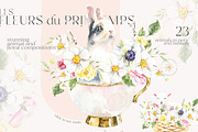 Spring Flora Farm Animals Watercolor, an Animal Illustration by Catherine Wheel (Thumbnail 6 of 22)