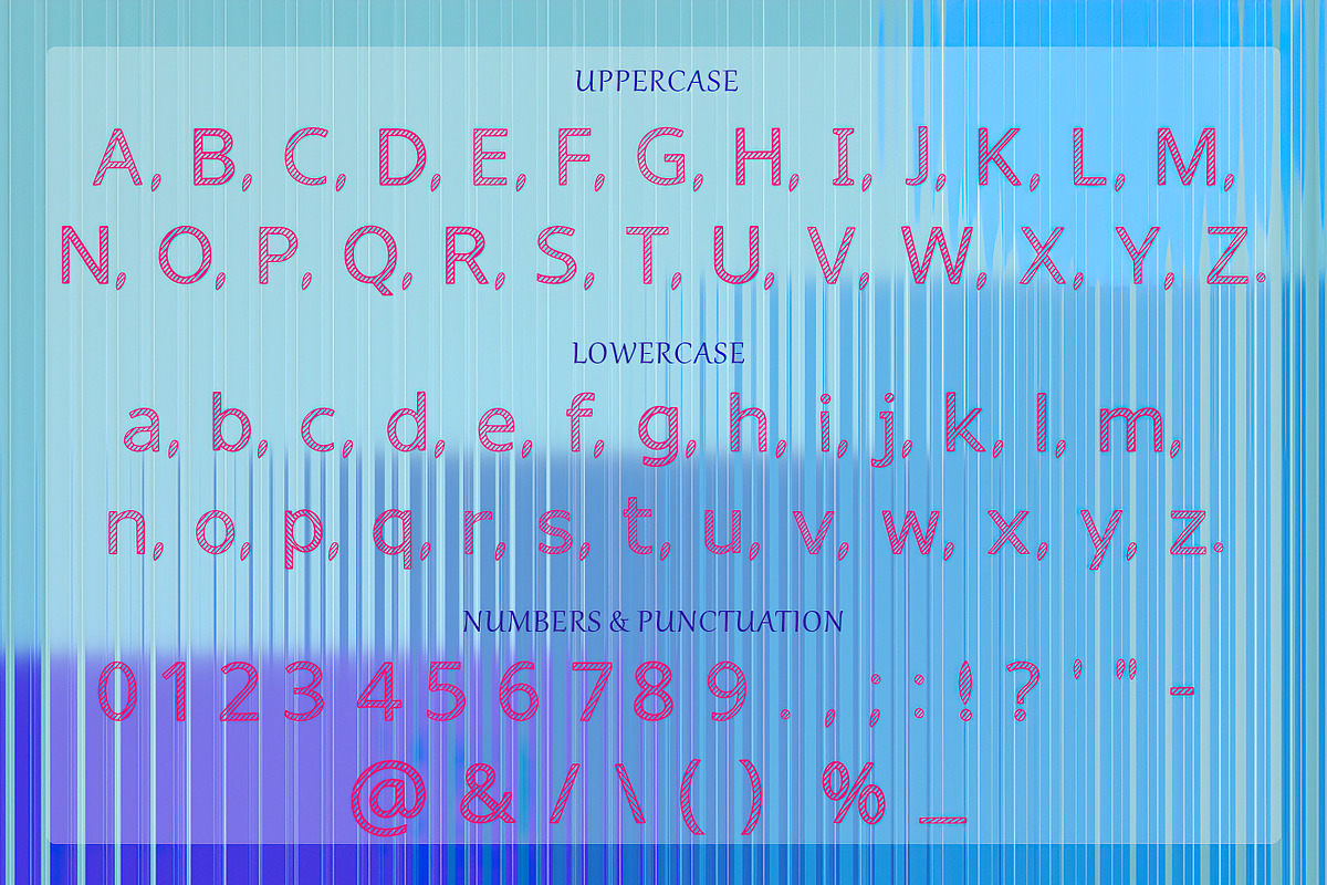 INTROPMENT - pair of striped font, a Sans Serif Font by CHIMERA (Photo 3 of 11)