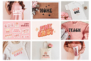 Groovy Bundle - 8 Retro Fonts, a Handwritten Font by BarcelonaShop (Thumbnail 2 of 7)