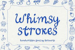 Whimsy Stroke: Cute Handwritten Font