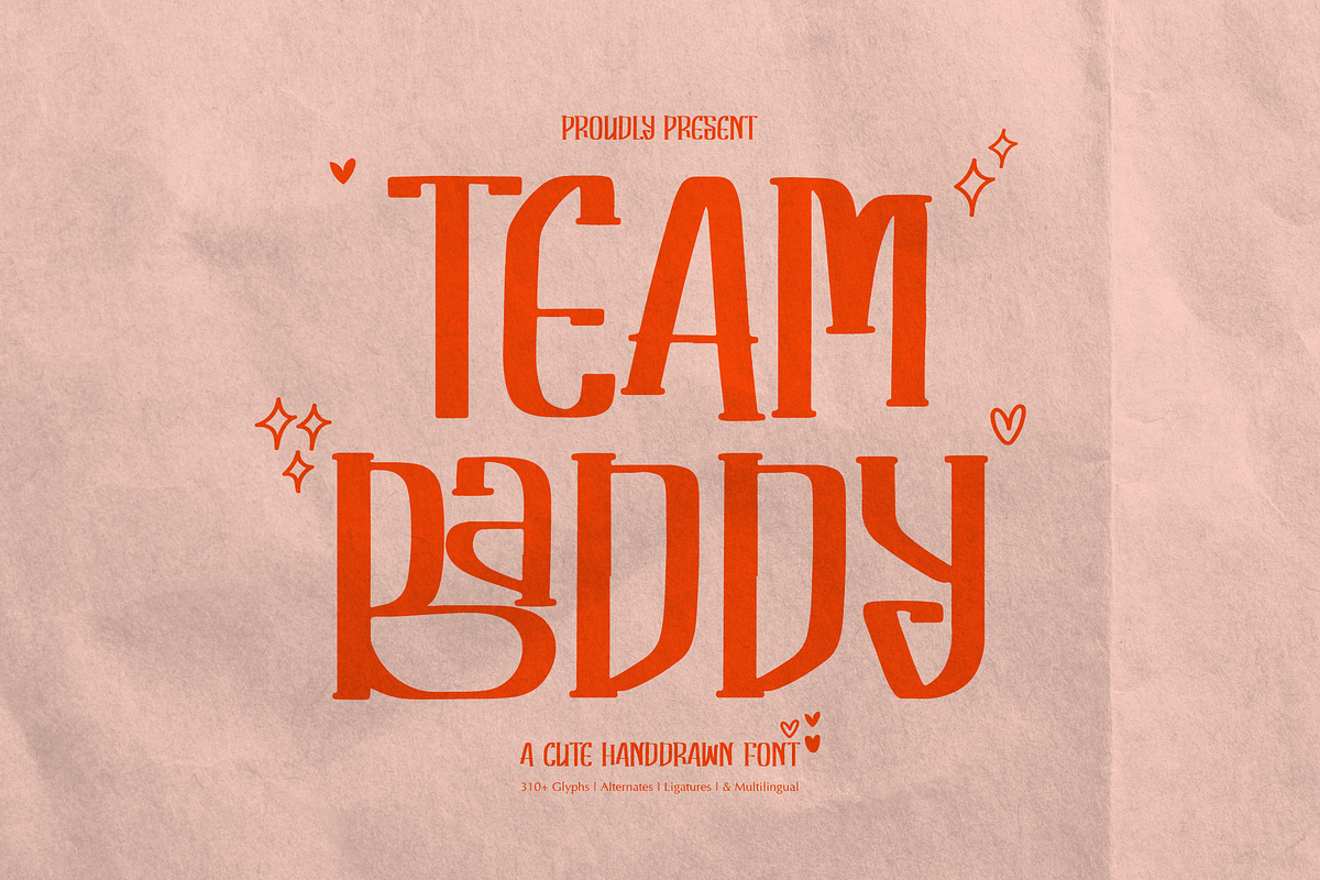 Team Baddy | Cute Hand Drawn, a Handwritten Font by gracetype_studio (Photo 1 of 12)