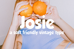 Josie: A Soft Friendly Retro Font