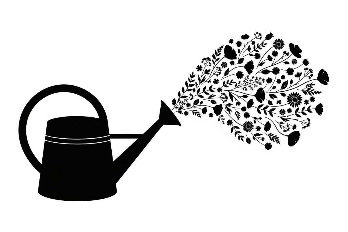 Floral Watering Can Design Bundle, an Illustration by Gaye Art (Photo 30 of 31)