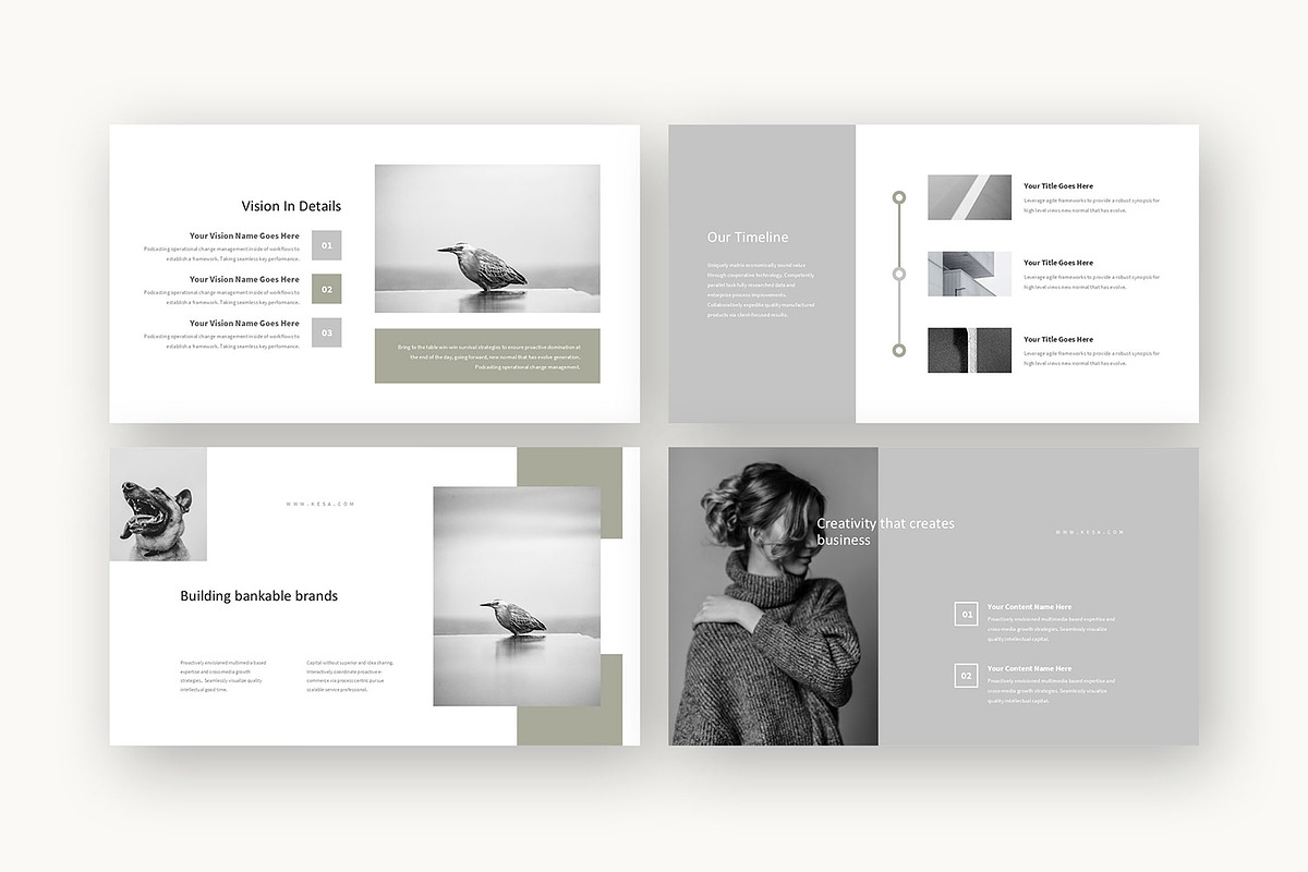 Kesa : Creative Pitch Powerpoint, a Presentation Template by Punkl Camp (Photo 3 of 16)