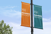 Lamp Post Banner Mockup, a Product Mockup by Designbuys (Thumbnail 1 of 3)
