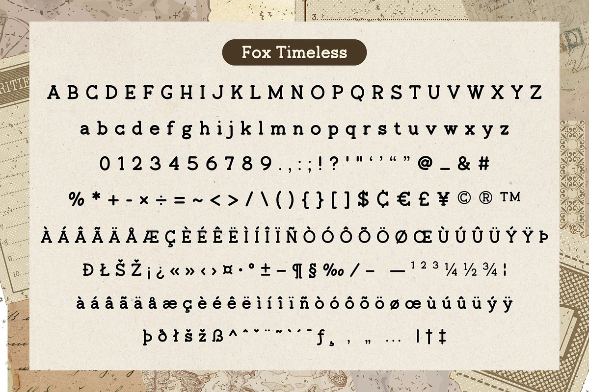 Fox Timeless 5 Font Styles, a Slab Serif Font by Fox7 By Rattana (Photo 11 of 15)