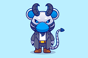 Cute Mouse Robot Cyborg Devil, an Animal Illustration by Catalyst Labs (Thumbnail 1 of 3)