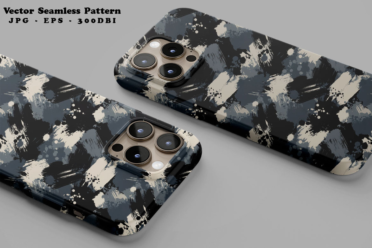 Moody Brush Strokes Seamless Vector, a Pattern Graphic by one-touch (Photo 3 of 10)