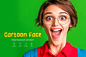 Cartoon Face Photoshop Effect