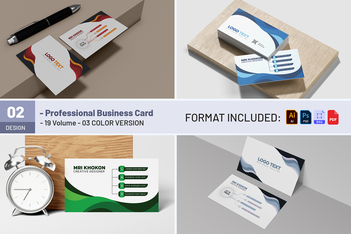 Unique Business Card Design, a Business Card Template by MRI STUDIO (Photo 1 of 9)