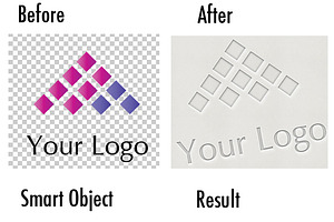 Logo Mockups LetterPress Style