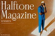 Halftone Magazine Textures, a Texture Graphic by Freezerondigital (Thumbnail 1 of 11)