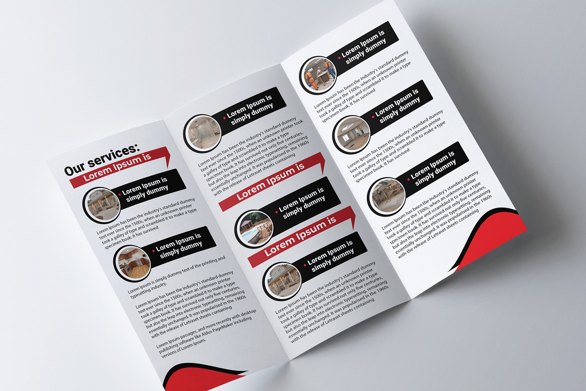 Real Estate Trifold Brochure, a Brochure Template by AfzaalGraphics (Photo 3 of 4)