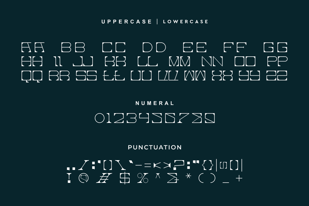 Gacket Techno - Futuristic Font, a Sans Serif Font by Iqsiart Studio (Photo 6 of 7)