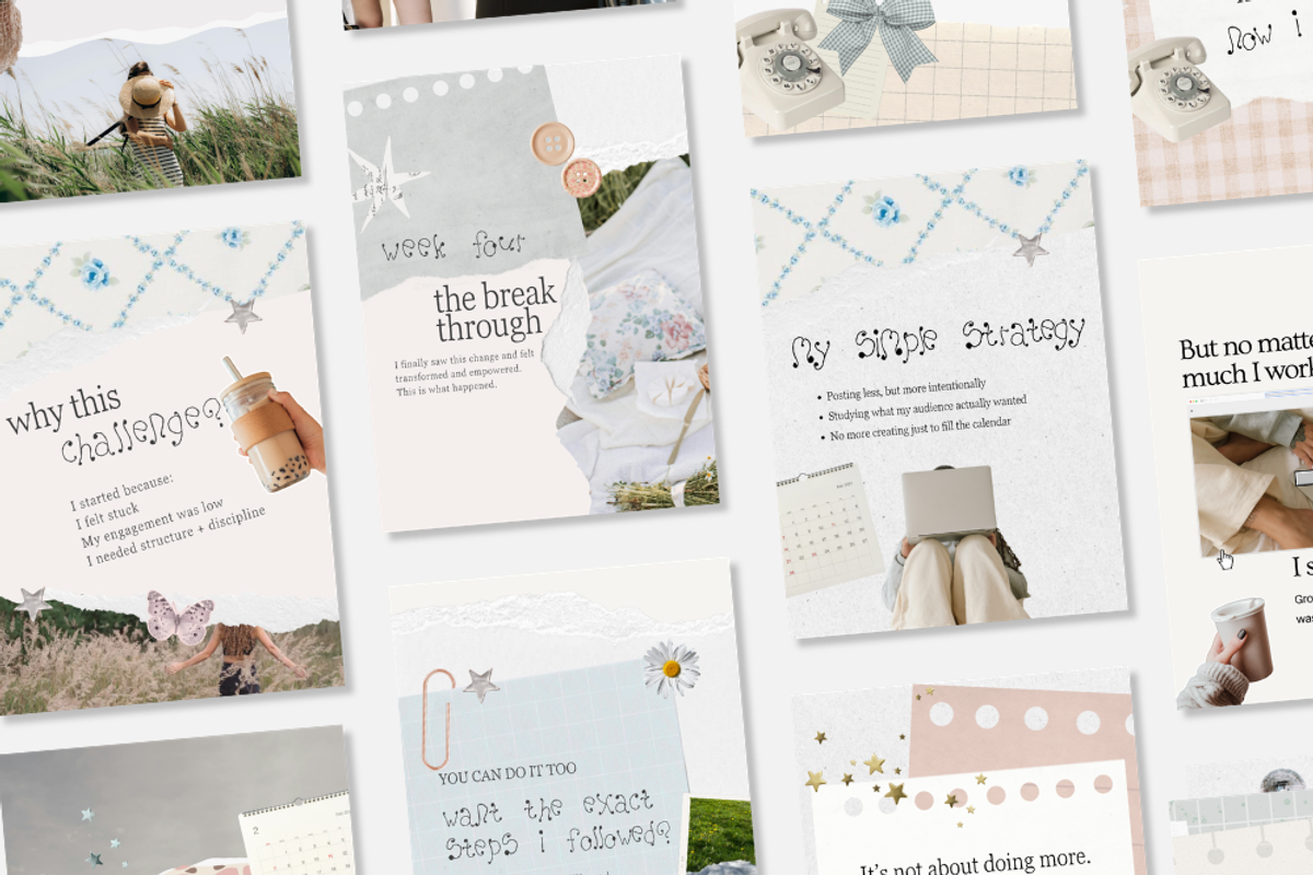 Whimsy Instagram Carousels Canva, a Social Media Template by Tabitha Emma (Photo 8 of 11)