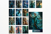 Greek Sea Gods Digital Papers, a Person Illustration by ThatsDesignArt (Thumbnail 4 of 10)