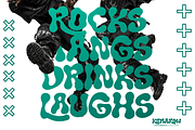 Kemarow - Psychedelic font, a Handwritten Font by Majelis Art (Thumbnail 4 of 9)